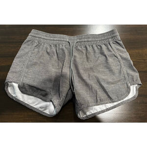 Women's BLUEWATER BEACH Gray Athletic Shorts M with White Trim